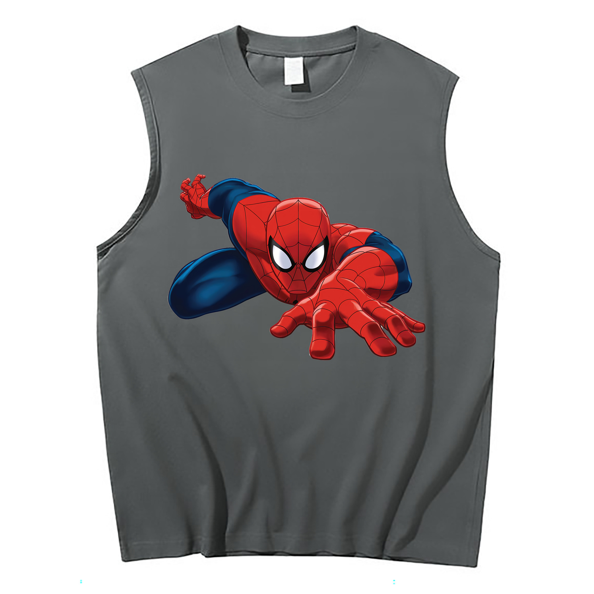 Spider Man スパイダーマン コットン100％タンクトップ（フロントプリント）